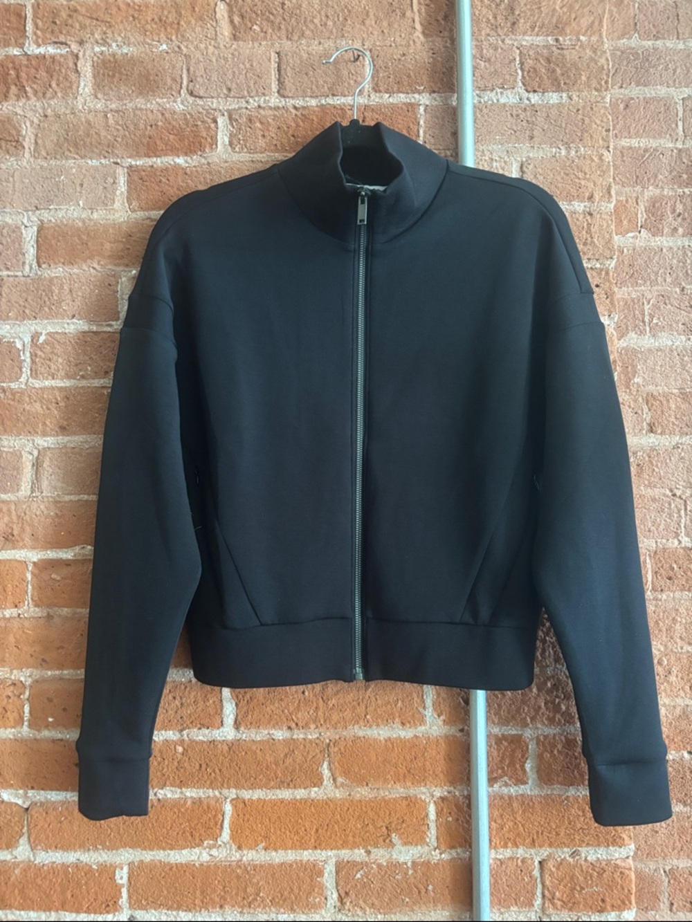 Spanx AirEssentials Track Jacket in Very Black - Picture 2 of 8